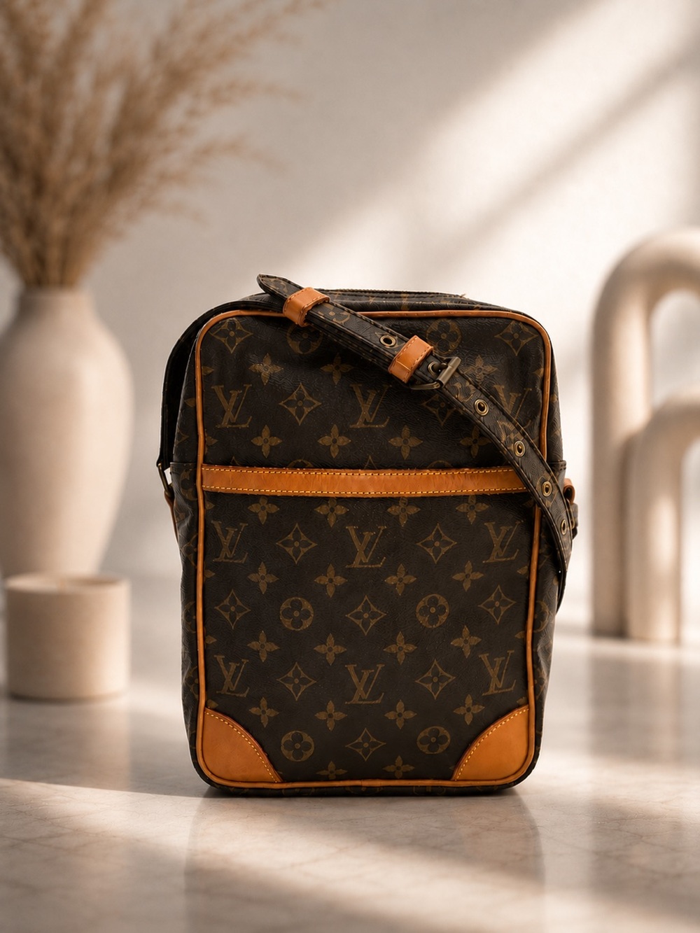 Louis Vuitton Monogram Danube Crossbody Bag | Full Inclusion | Excellent Vintage